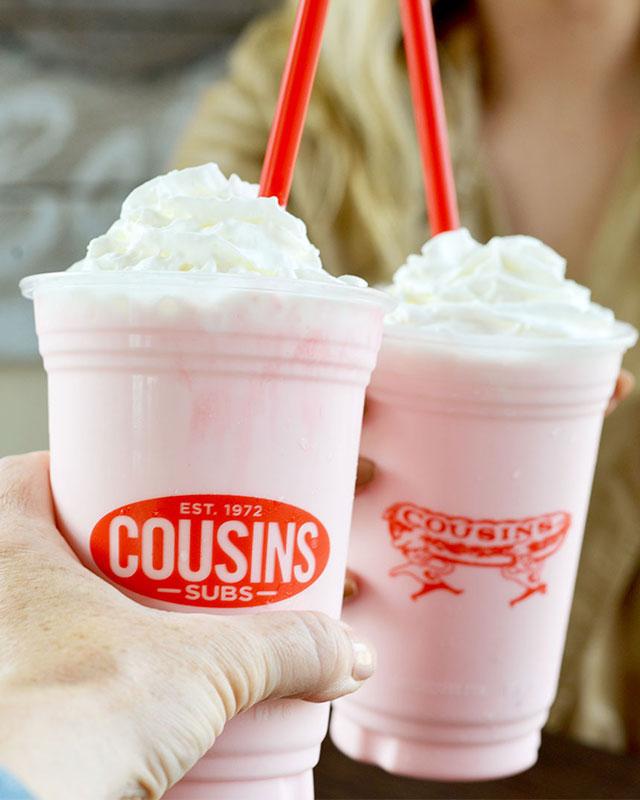 Two Cousins Subs milkshakes